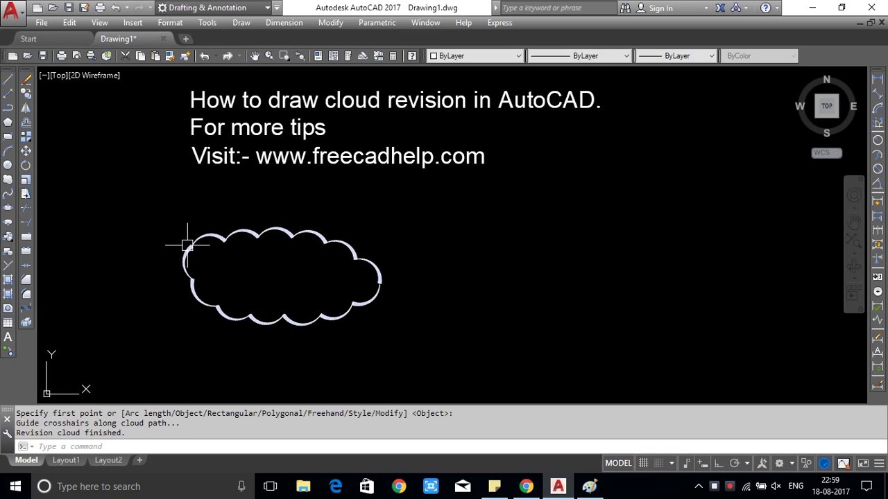 autocad revision cloud command